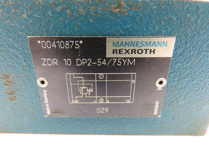 Rexroth ZDR 10DP2-54/75YM Hydraulic Pressure Reducing Valve
