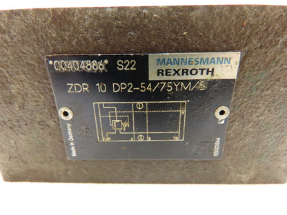 Rexroth ZDR 10 DP2-54/75YM Hydraulic Pressure Reducing Valve