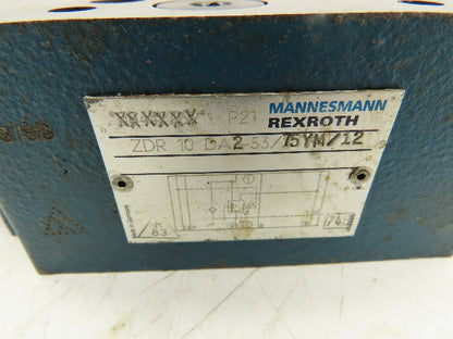 Rexroth ZDR 10 DA2-53/75YM/12 Hydraulic Pressure Reducing Valve