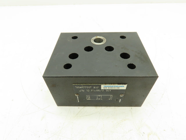 Rexroth Z1S-10-P1-33/V W4 Hydraulic Check Valve Sandwich Block