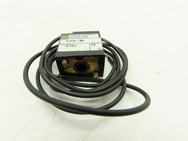 MAC DDCA-1BA Valve Solenoid Coil 12 VDC 7.5W  (Coil Only)