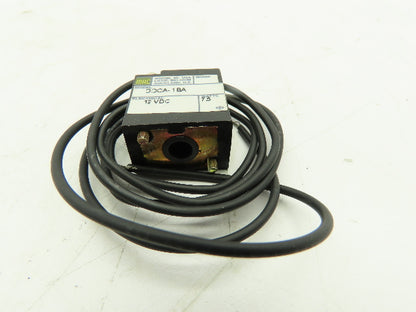 MAC DDCA-1BA Valve Solenoid Coil 12 VDC 7.5W  (Coil Only)