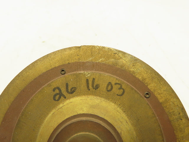 Brass Pump Impeller Wheel  5" OD  5/8" Shaft