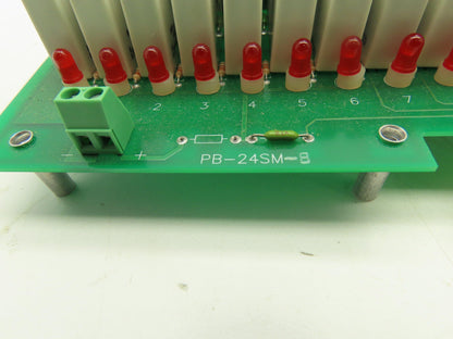 Crouzet Gordos PB-24SM-B Digital I/O Relay Module 24-Slot Rack Board 57-278/K
