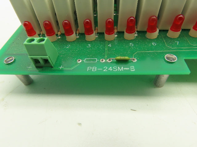 Crouzet Gordos PB-24SM-B Digital I/O Relay Module 24-Slot Rack Board 57-278/K