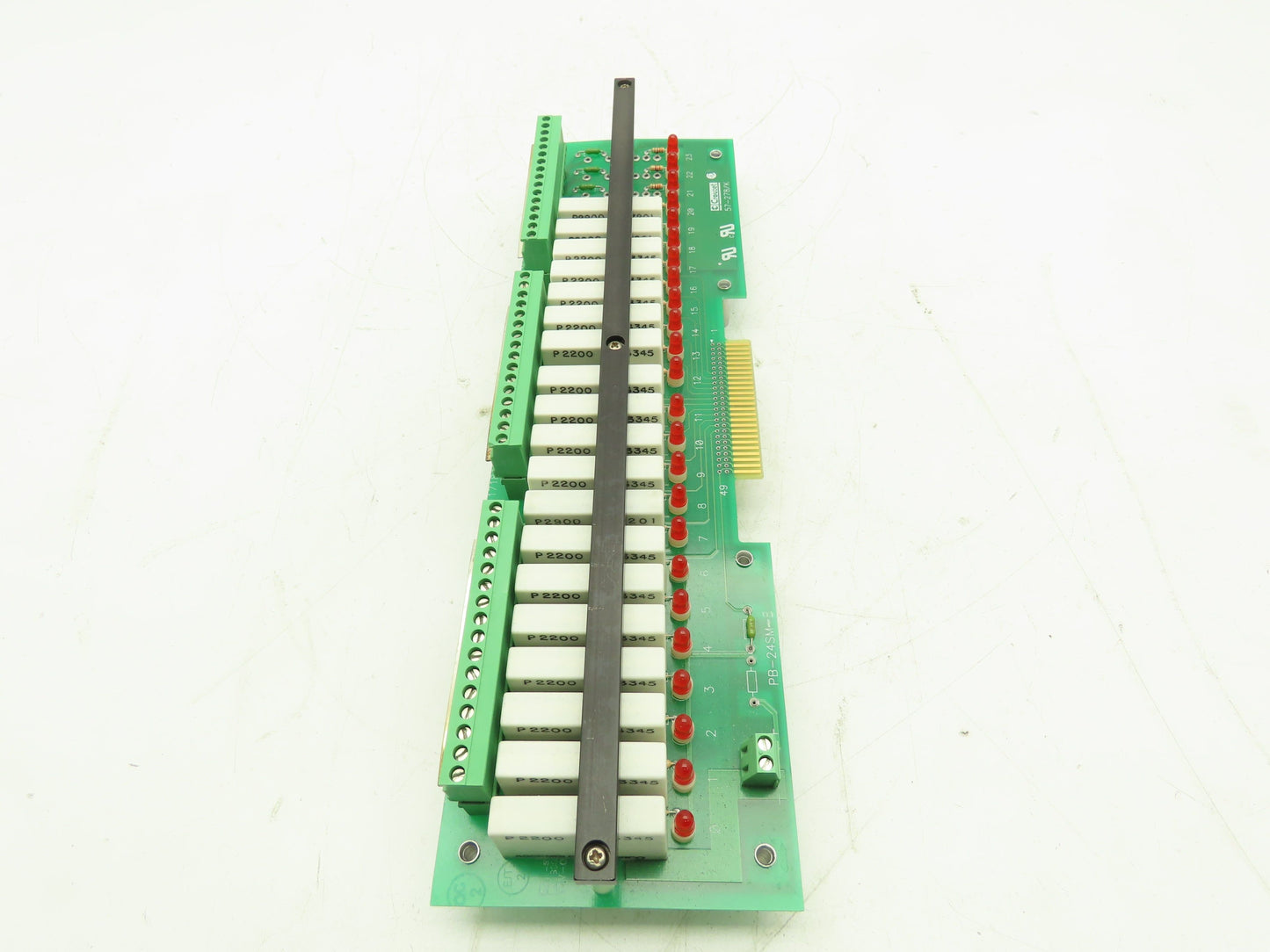 Crouzet Gordos PB-24SM-B Digital I/O Relay Module 24-Slot Rack Board 57-278/K