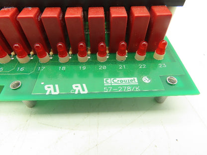 PB-24SM-B Crouzet Digital I/O Relay Module 24-Slot Board  57-278/K