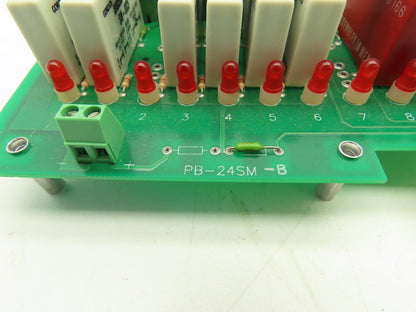 PB-24SM-B Crouzet Digital I/O Relay Module 24-Slot Board  57-278/K  LOT OF 2
