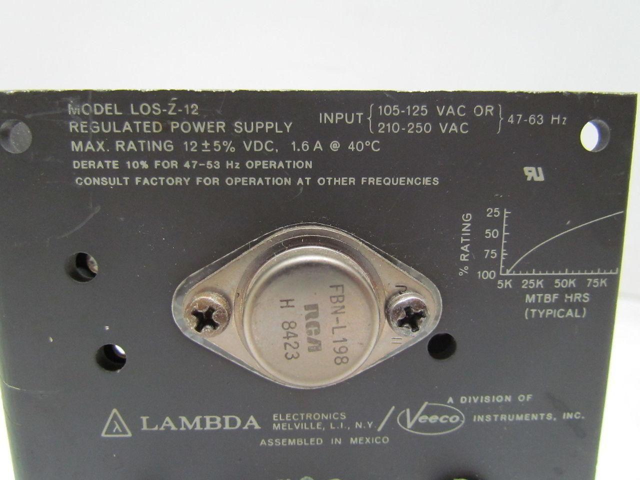 Lambda Los-z-12 Regulated power Supply 12V 1.6A DC VDC