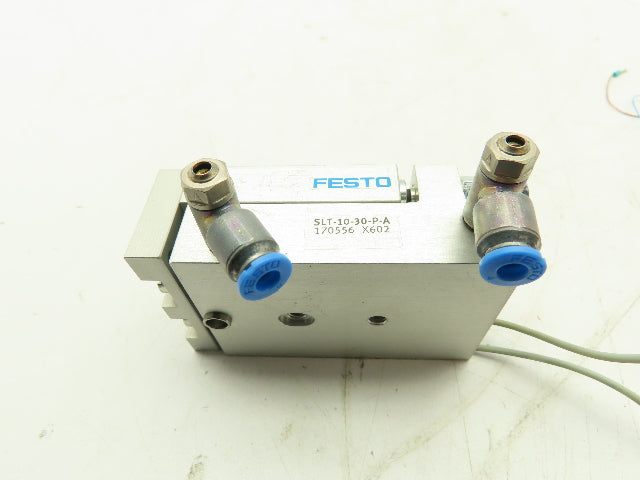 FESTO SLT-10-30-P-A Pneumatic Mini Slide Guide Cylinder 10mm Piston 30mm Stroke