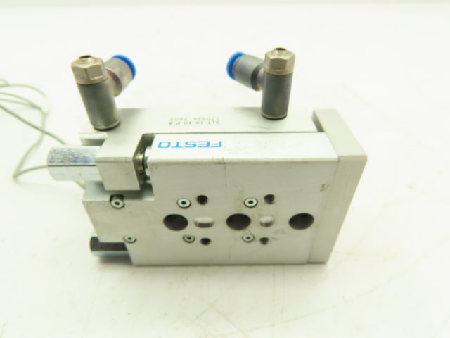 FESTO SLT-10-30-P-A Pneumatic Mini Slide Guide Cylinder 10mm Piston 30mm Stroke