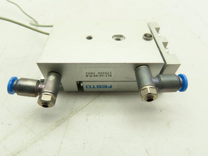 FESTO SLT-10-30-P-A Pneumatic Mini Slide Guide Cylinder 10mm Piston 30mm Stroke