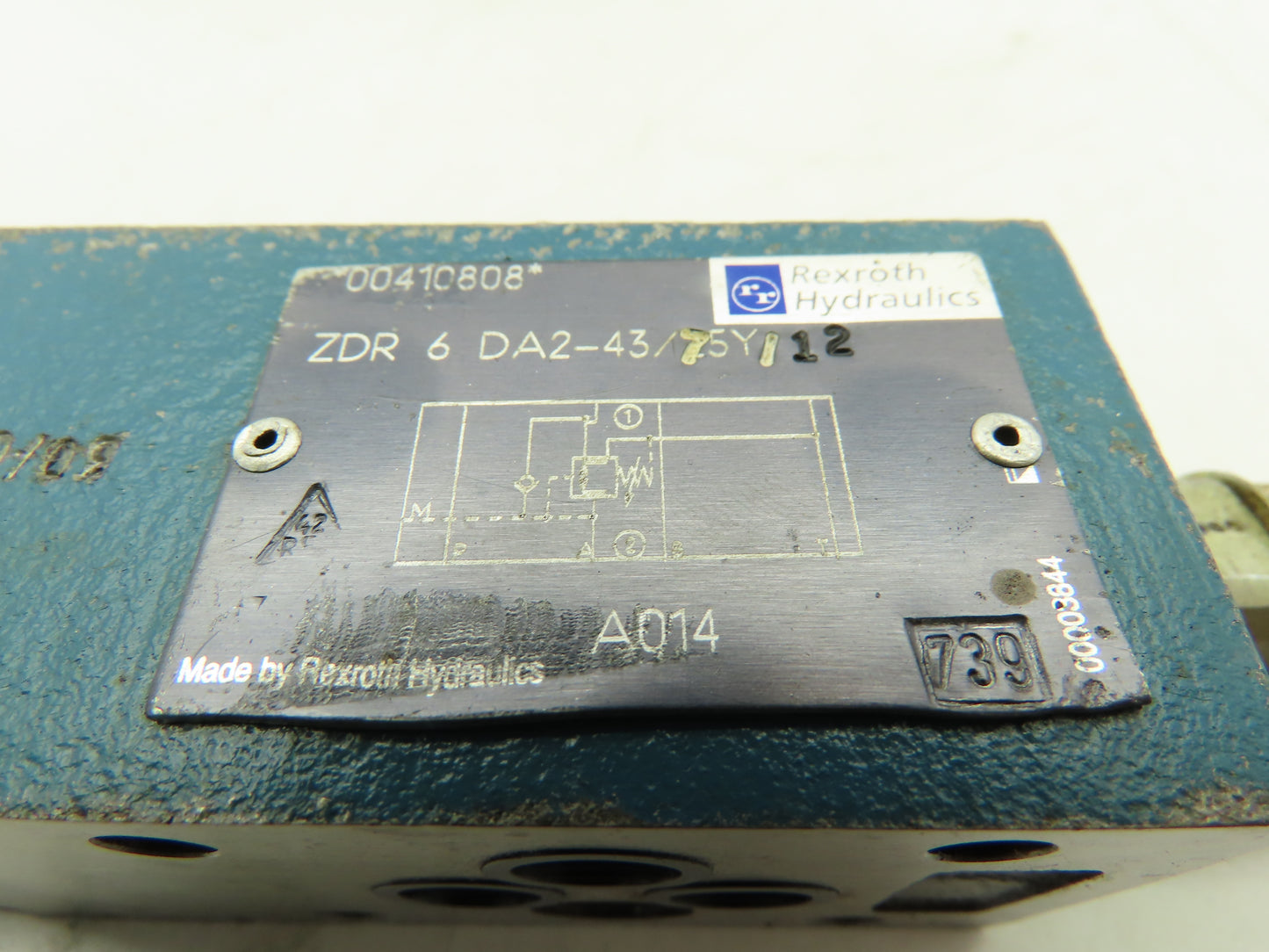 Rexroth ZDR 6 DA2-43/75Y/12 Hydraulic Pressure Reducing Valve