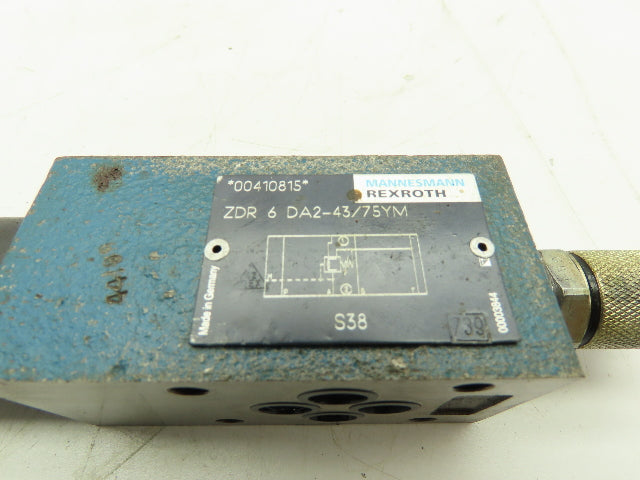 Rexroth ZDR 6 DA2-43/75YM Hydraulic Pressure Reducing Valve