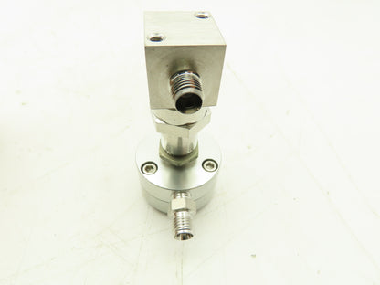 Parker 4A-P4K-11AC-SS Stainless Pneumatic Bellows Shut-Off Valve NC 1/4" Ports