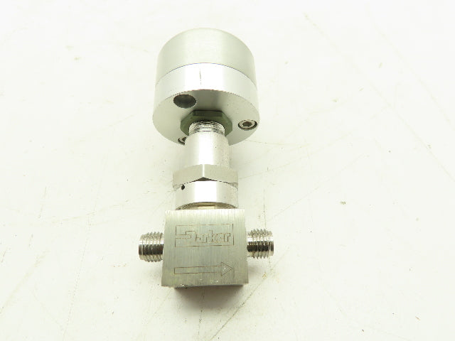 Parker 4Z A-P4K-11AO-SS Stainless Pneumatic Bellows Shut-Off Valve NO 1/4" Ports