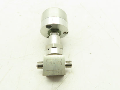 Parker 4Z A-P4K-11AO-SS Stainless Pneumatic Bellows Shut-Off Valve NO 1/4" Ports