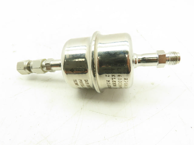Pall Gaskleen GLF6101SM4S Inline Gas Filter 0.02 Micron 250 PSI 100F 1/4" Tube