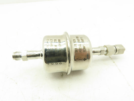 Pall Gaskleen GLF6101SM4S Inline Gas Filter 0.02 Micron 250 PSI 100F 1/4" Tube
