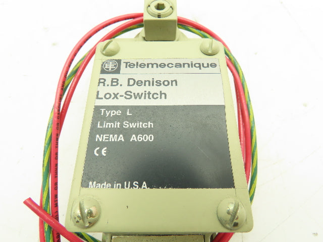 Telemecanique  RB Denison Lox-Switch Lever Arm Limit Switch Type L NEMA A600