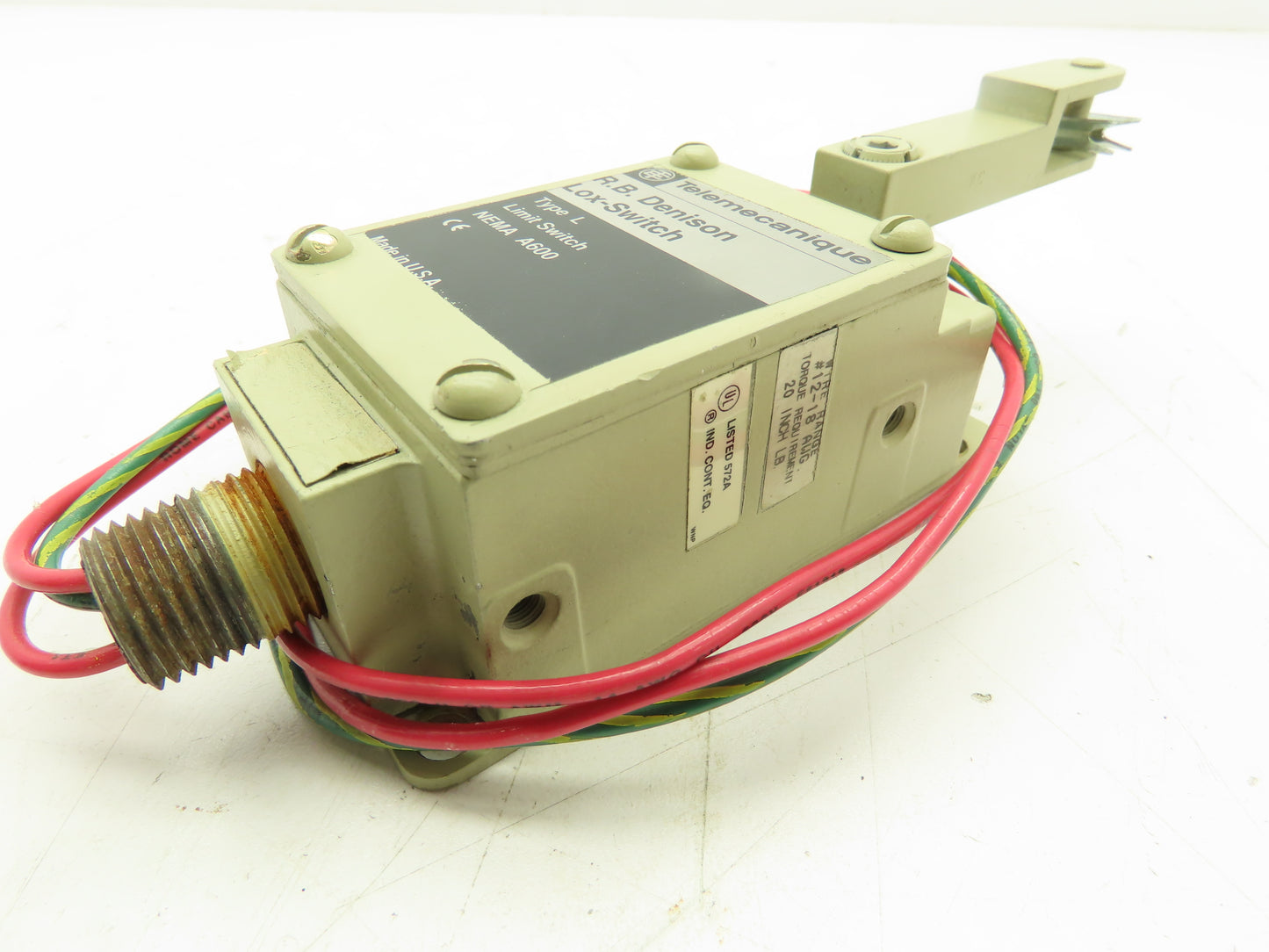 Telemecanique  RB Denison Lox-Switch Lever Arm Limit Switch Type L NEMA A600
