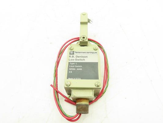 Telemecanique  RB Denison Lox-Switch Lever Arm Limit Switch Type L NEMA A600