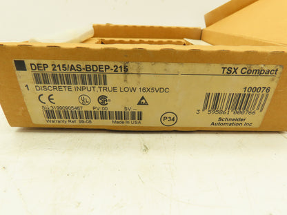 Schneider DEP215/AS-BDEP-215 TSX Compact 16 Pt Discrete Input Module 16x5VDC