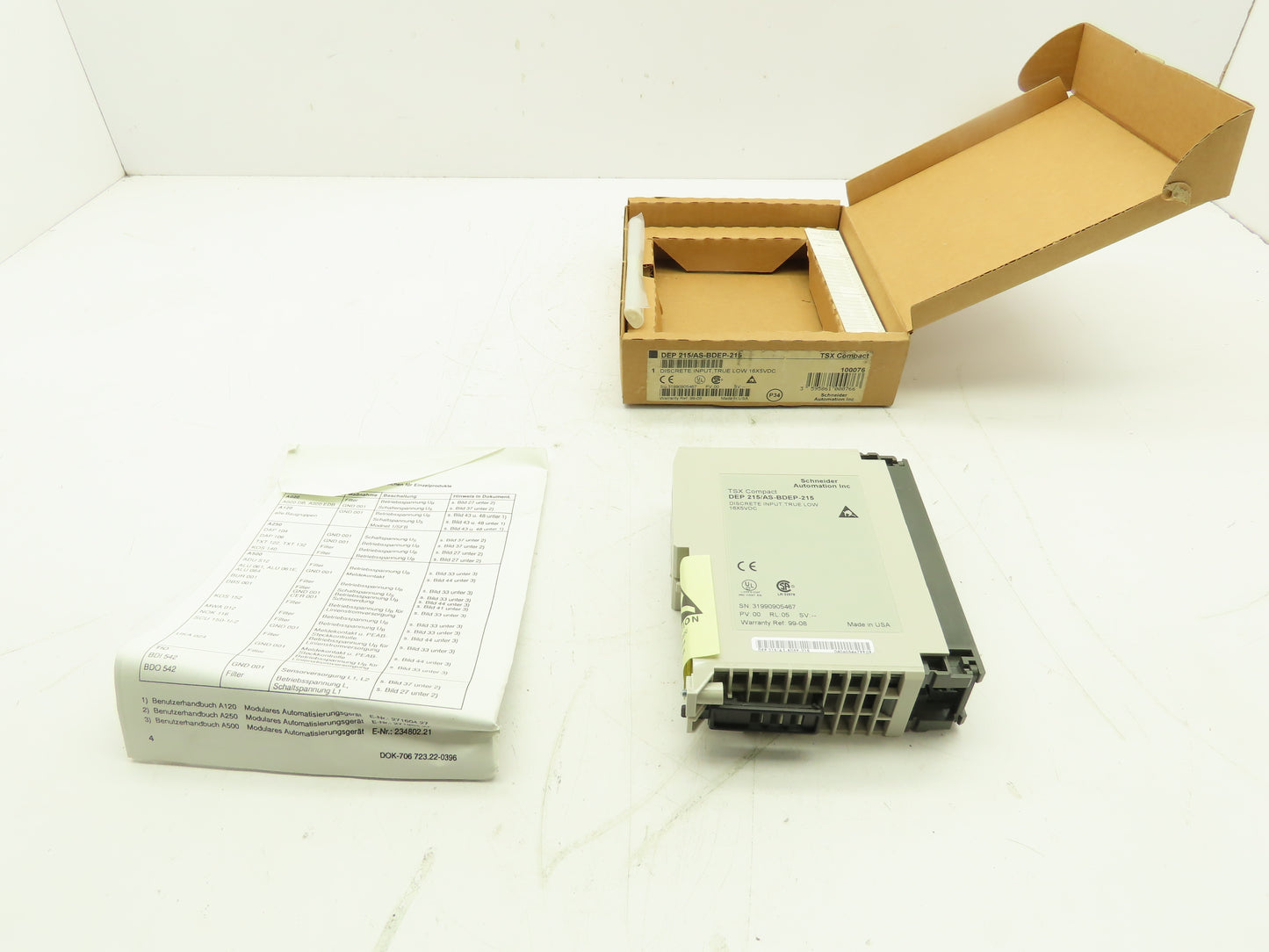 Schneider DEP215/AS-BDEP-215 TSX Compact 16 Pt Discrete Input Module 16x5VDC