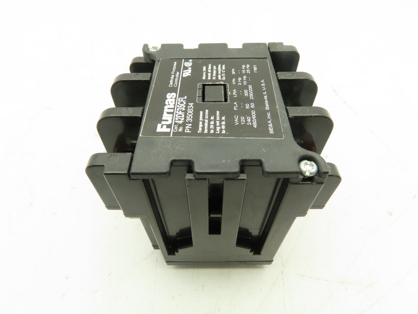 Furnas 42DF35CFL Contactor 3-Pole 63A 120V Coil