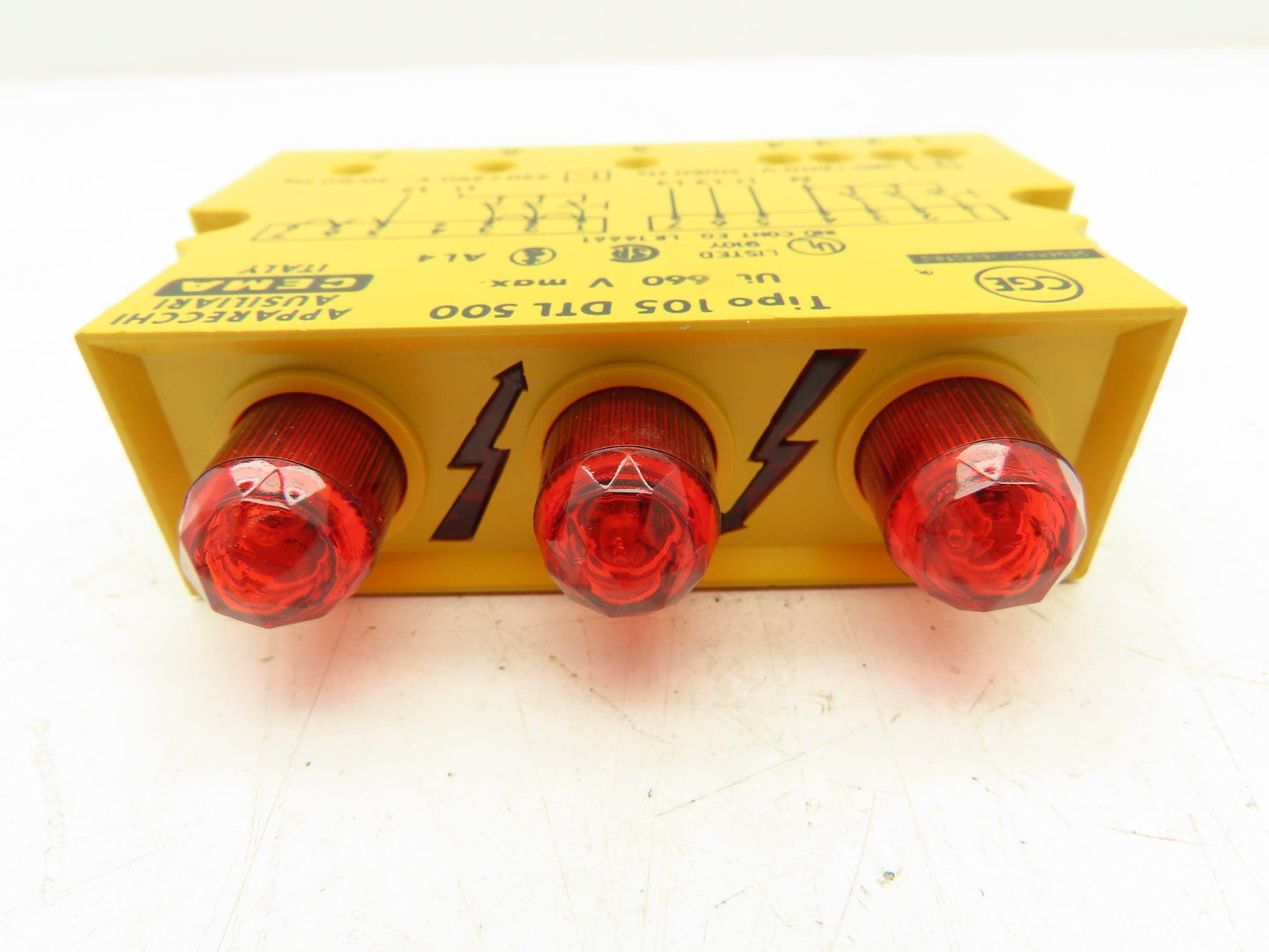 Tipo 105DTL500 RED Flashing Signaling Power Supply Alarm Module 3-Phase 660V