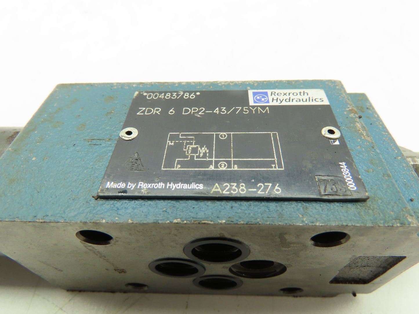 Rexroth ZDR 6 DP2-43/75YM Hydraulic Pressure Reducing Valve Lot of 2