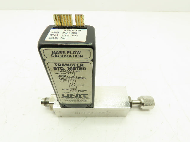 Unit UTM-2020 Mass Flow Controller N2 Gas 20 SLPM Card Edge 500 PSI