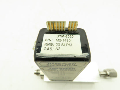Unit UTM-2020 Mass Flow Controller N2 Gas 20 SLPM Card Edge 500 PSI