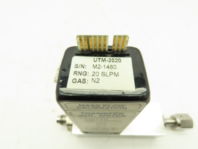 Unit UTM-2020 Mass Flow Controller N2 Gas 20 SLPM Card Edge 500 PSI