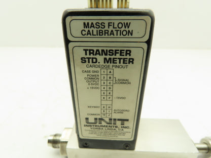Unit UTM-2020 Mass Flow Controller N2 Gas 20 SLPM Card Edge 500 PSI