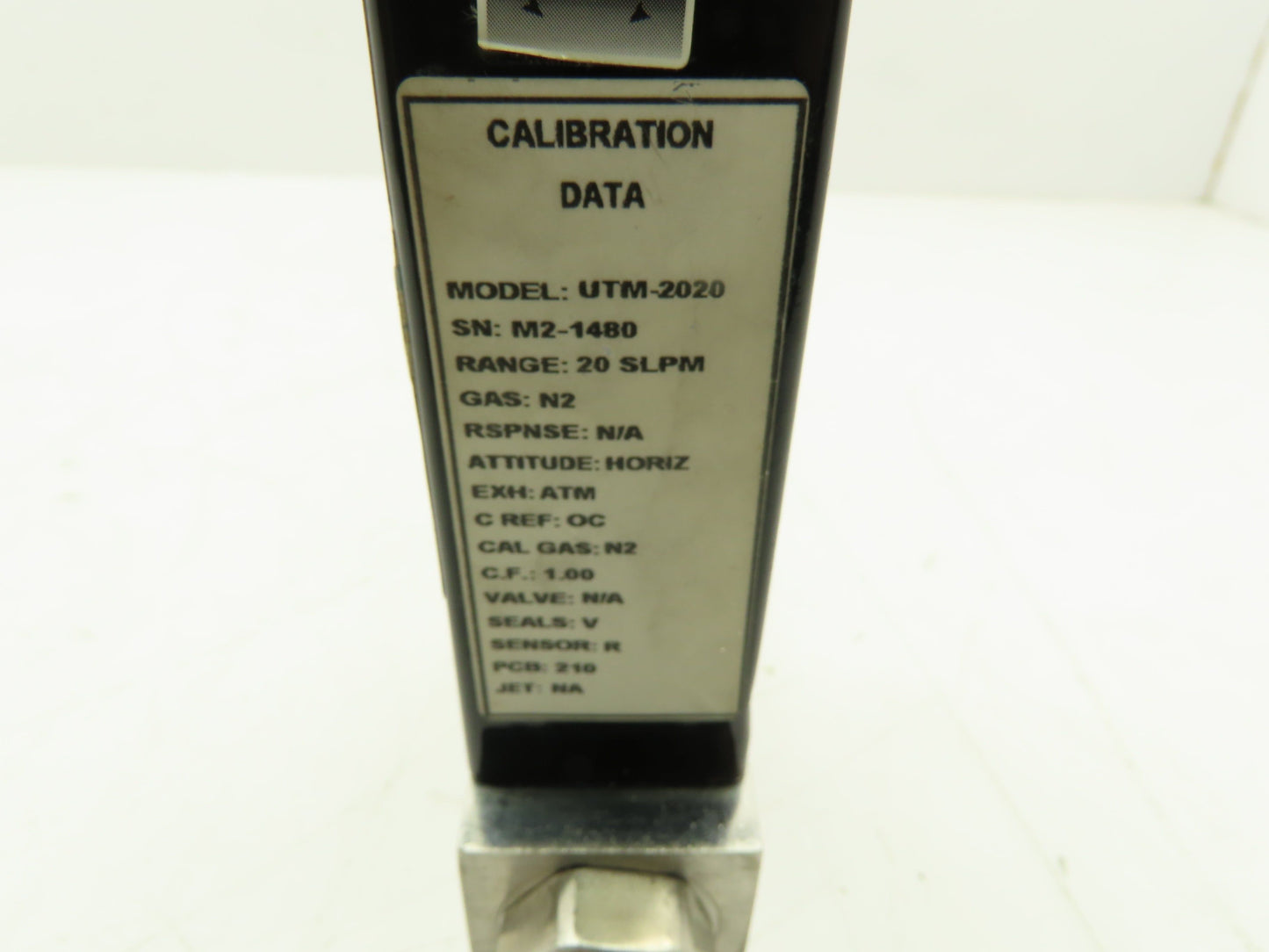 Unit UTM-2020 Mass Flow Controller N2 Gas 20 SLPM Card Edge 500 PSI