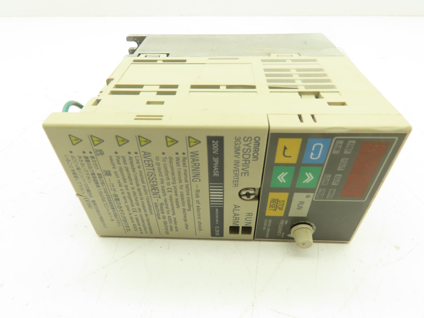 Omron 3G3MV-C2004 SYSDRIVE Inverter Variable Frequency AC Drive 230V 3Ph 0.2kW