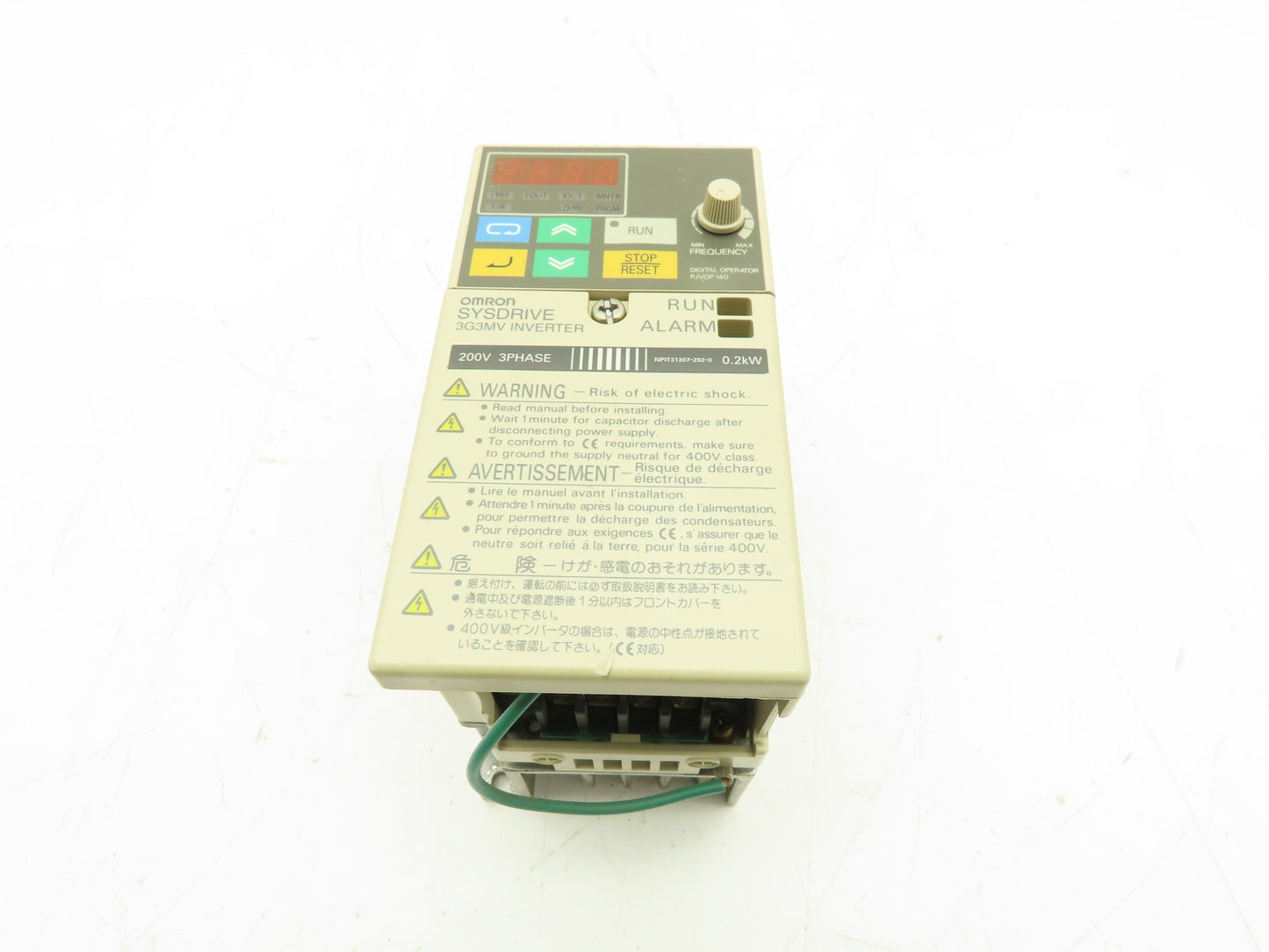 Omron 3G3MV-C2004 SYSDRIVE Inverter Variable Frequency AC Drive 230V 3Ph 0.2kW