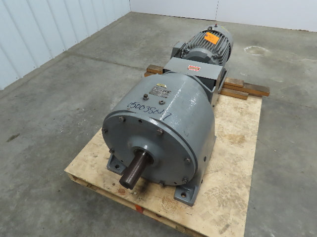Reliance Motor Inline Gearbox Speed Reducer 15Hp 31.39:1 56RPM 230/460V 3Ph