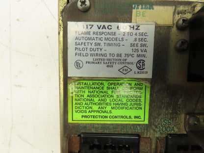 Protection Controls SS3CP Form 7256 Protectofier ACF 3-Relay Board 117 VAC