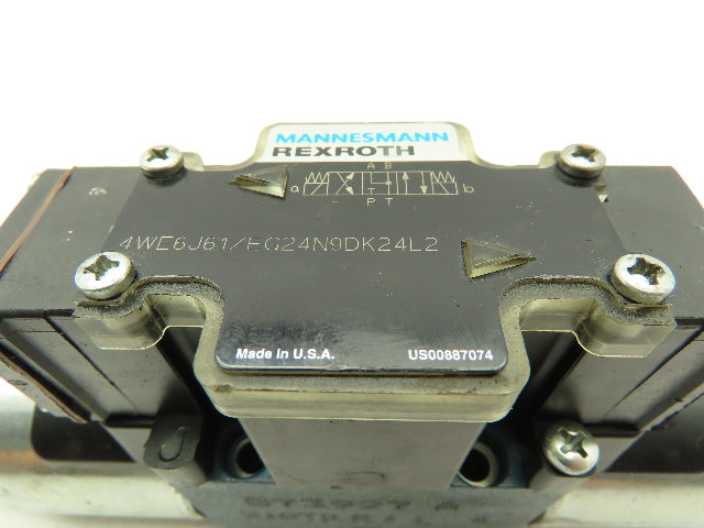Rexroth 4WE6J61/EG24N9DK24L2 Hydraulic Directional Solenoid Valve 24VDC