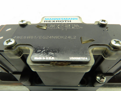 Rexroth 4WE6W61/EG24N9DK24L2 Hydraulic Solenoid Valve 24V