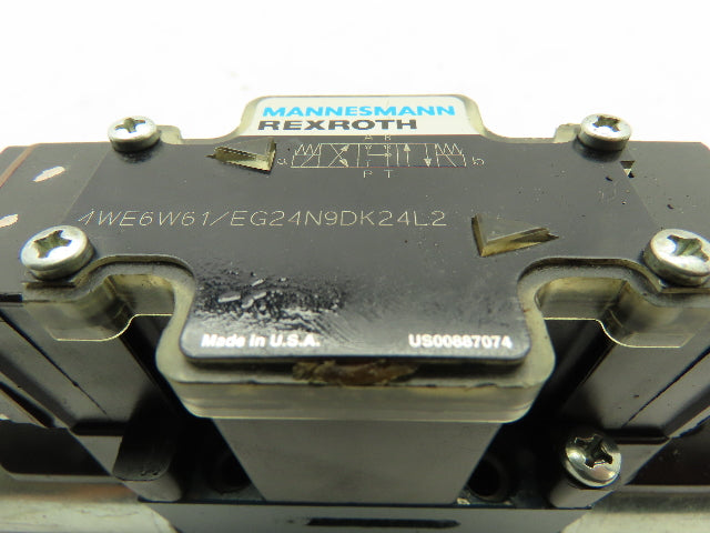 Rexroth 4WE6W61/EG24N9DK24L2 Hydraulic Solenoid Valve 24V