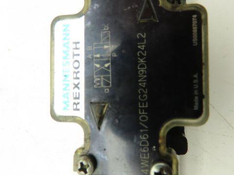 Rexroth 4WE6D61/OFEG24N9DK24L2 Hydraulic Solenoid Directional Valve 24V