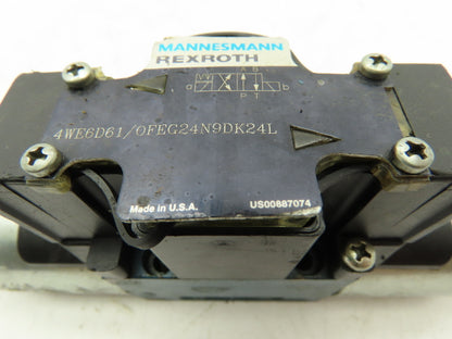 Rexroth 4WE6D61/OFEG24N9DK24L Hydraulic Solenoid Directional Valve 24V