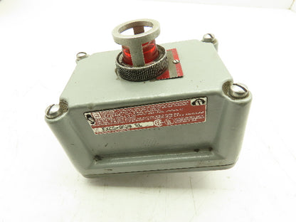 Killark FXCS-0B24-RL Red Pilot Light Indicator For Hazardous Location 125V Max