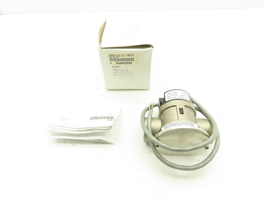 Gems Sensors 189519 RotorFlow Flow Monitor Sensor 24VDC 1"NPT RFS 2500 Stainless
