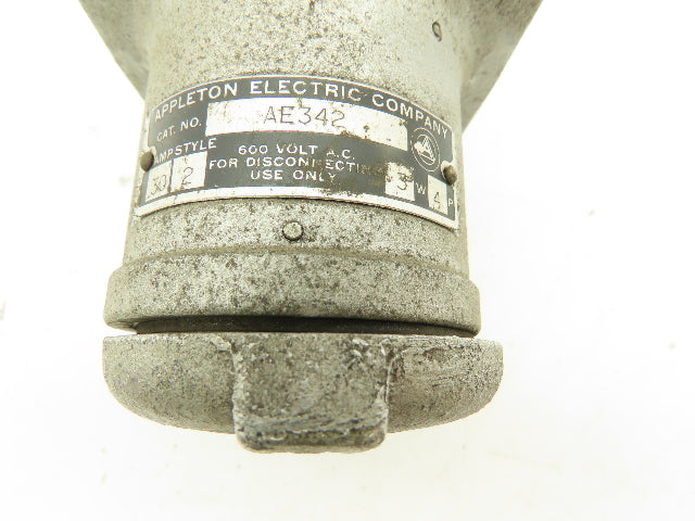 APPLETON AE342 AE342 Cast Iron 30A Receptacle Housing NO PLUG
