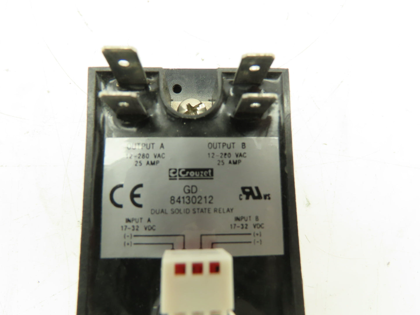 Crouzet GD-84130212 Solid State Relay Dual Input/Output 25A 12-280VAC / 17-32VDC