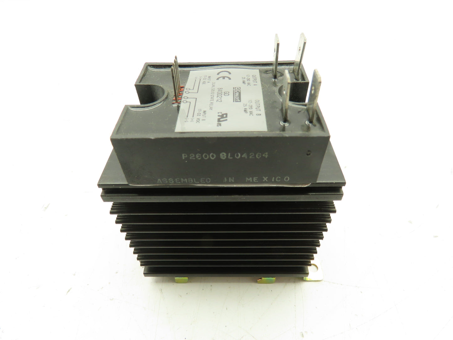 Crouzet GD-84130212 Solid State Relay Dual Input/Output 25A 12-280VAC / 17-32VDC